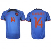 Moški Nogometni dresi Nizozemska Davy Klaassen #14 Gostujoči SP 2022 Kratek Rokav